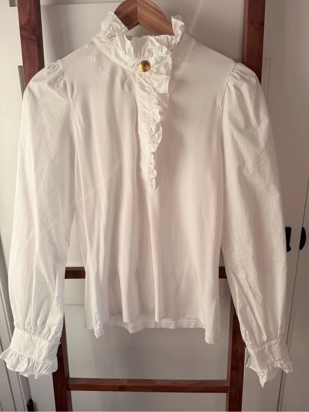ME+EM White Ruffle-Collar Long Sleeve Blouse - Picture 3 of 6